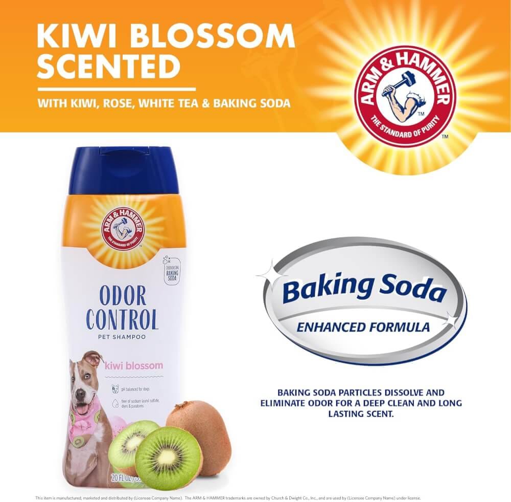 แชมพูสำหรับสุนัขโต ARM AND HAMMER กลิ่น KIWI BLOSSOM 591 มล.
